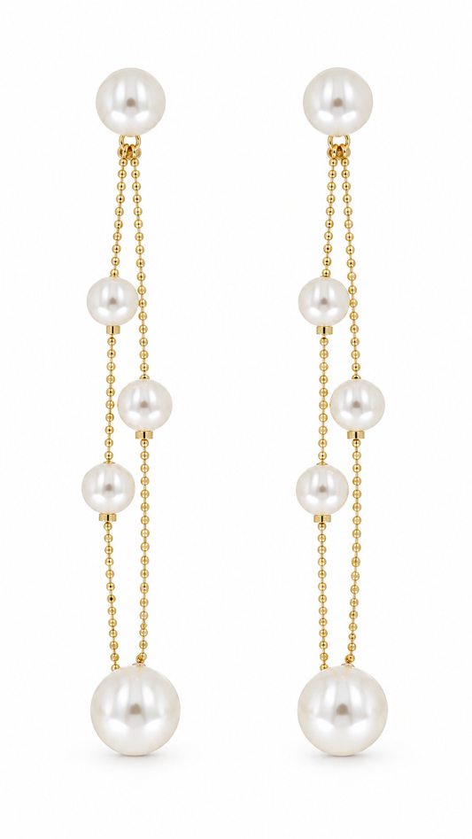 Double Chain Drop Earrings
