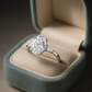 Charming Pink Oval Solitaire Ring with Side Accents