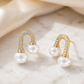 Gold-Tone Pearl Earrings