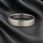 Textured Silver Finish Band Ring for Men Stylish Matte Pattern Daily Wear Finger Ring