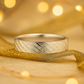 Textured Silver Finish Band Ring for Men Stylish Matte Pattern Daily Wear Finger Ring