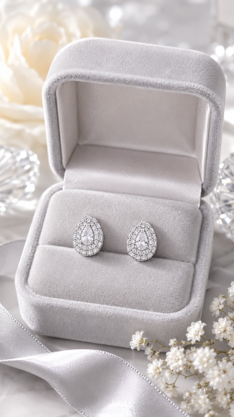 Pear-Cut Earrings