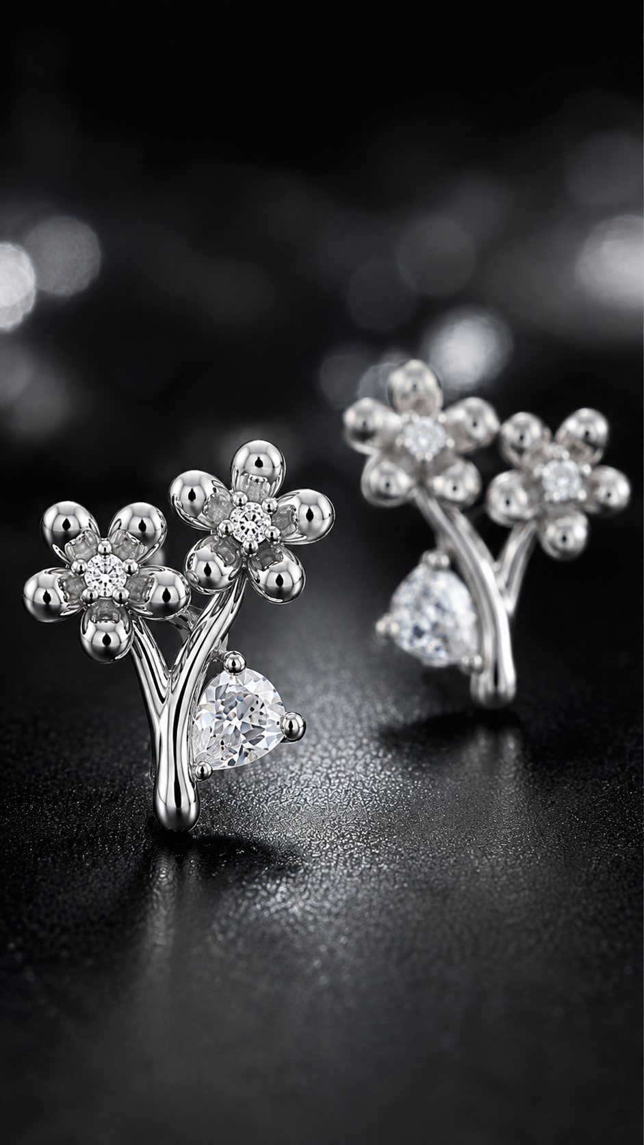 Double Flower Earrings