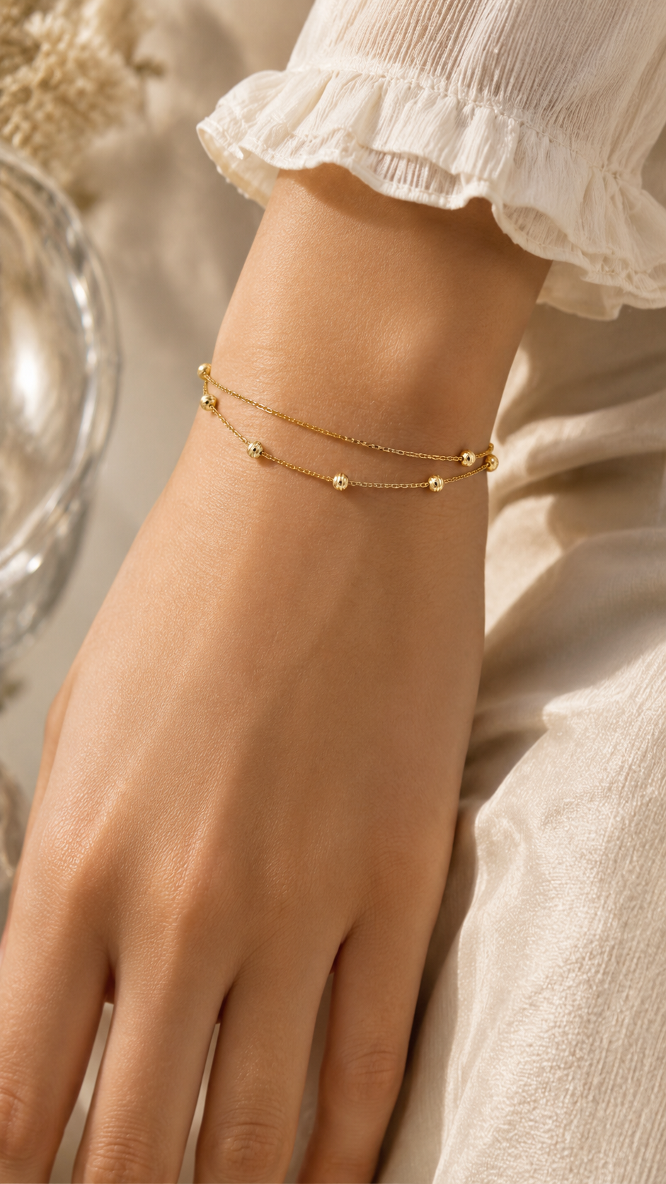 Double-Layer Textured Bracelet
