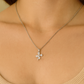 925 Silver Four-Leaf Clover Pendant Necklace for Women – Sparkling CZ Luck Charm Design