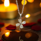 925 Silver Four-Leaf Clover Pendant Necklace for Women – Sparkling CZ Luck Charm Design