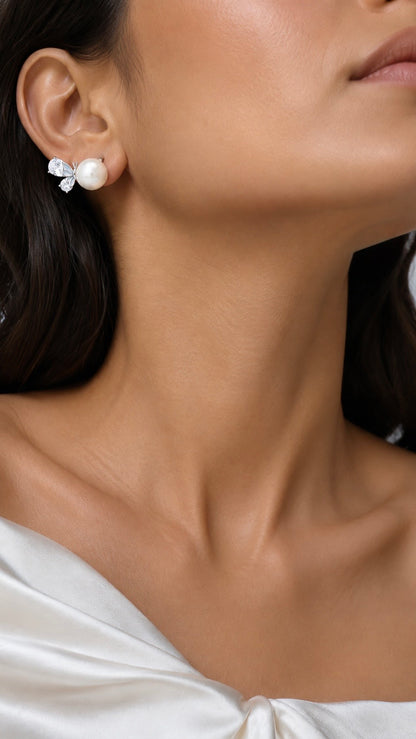 Pearl Butterfly Earrings