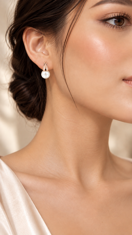 Fluted Cap Classic Earrings