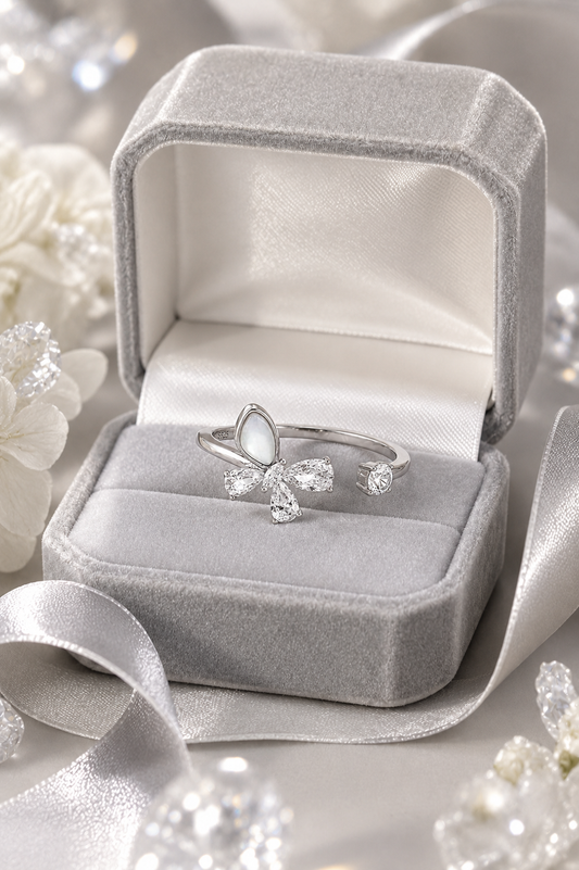 Butterfly Open Adjustable Ring