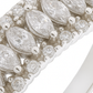 Double Row Marquise Cut Band Ring with Sparkling Accents