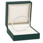 Silver Sleek Zircon Line Bangle for Women