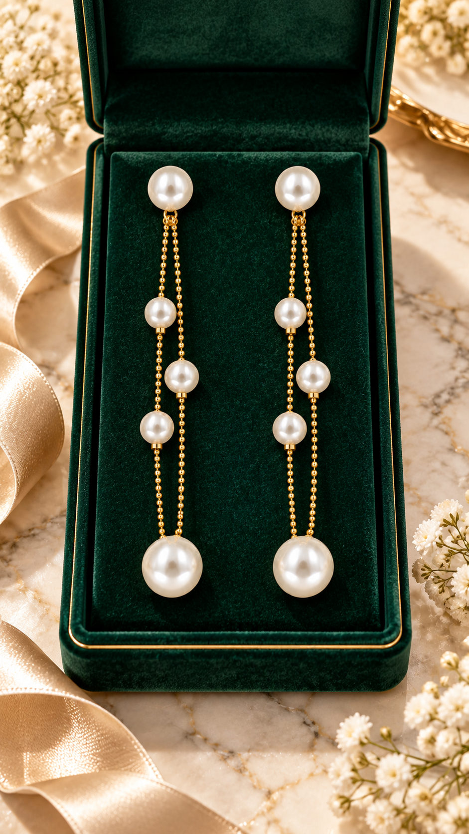 Double Chain Drop Earrings