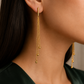 Multi-Chain Earrings with Ball Charms