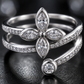 Flower Multi-Layer Adjustable Ring