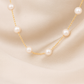 Gold Plated Pearl Chain Necklace for Women – Elegant Minimal Jewelry