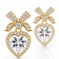 Bow Heart Earrings