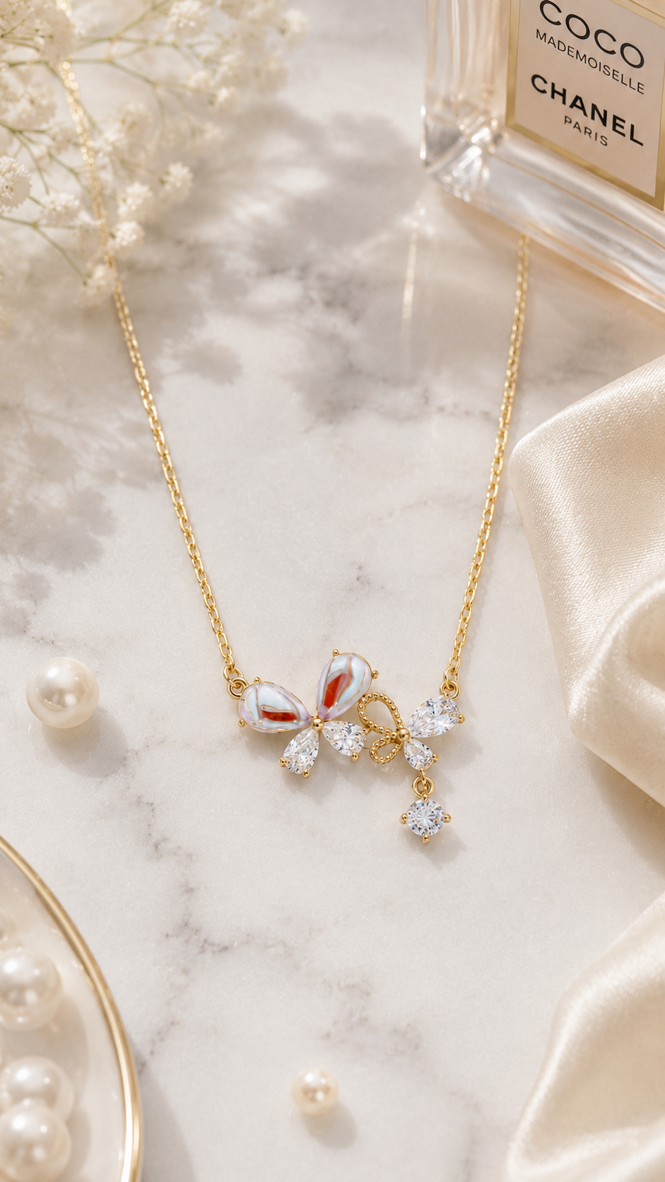 Luxury Butterfly Charm Necklace