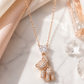 Rose Gold Teddy Bear Necklace