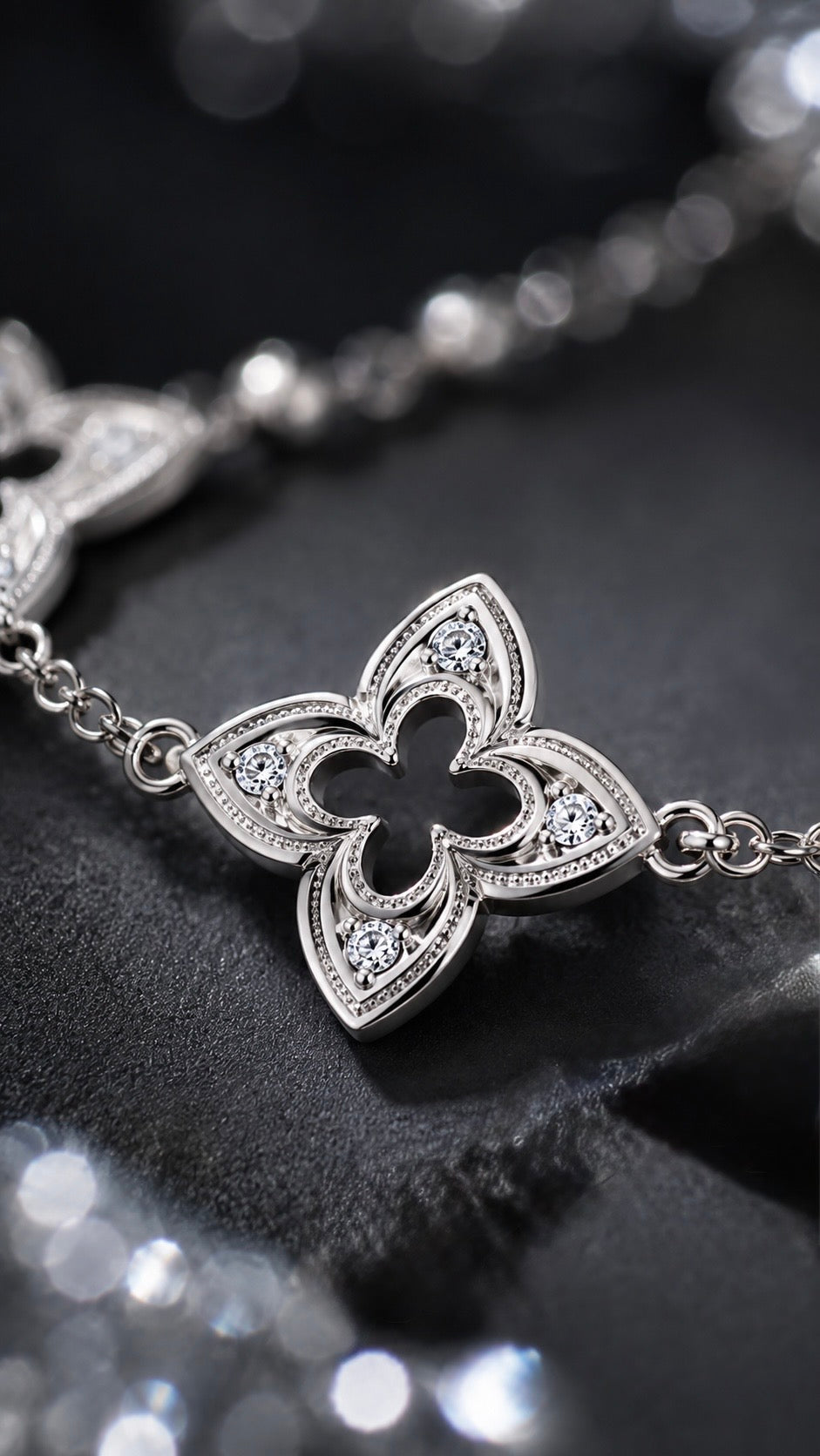 Triple Floral Bracelet
