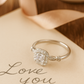 Elegant 925 Silver Square Halo Zircon Ring for Women – Classic Engagement & Party Wear Finger Ring