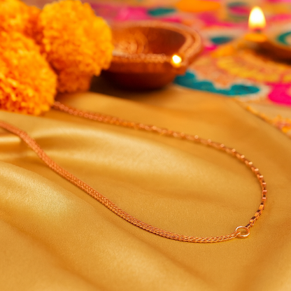 925 Silver Rose Gold Dual-Link Chain Necklace for Women – Modern Minimal Layered Design