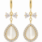 Gold Bow Earrings