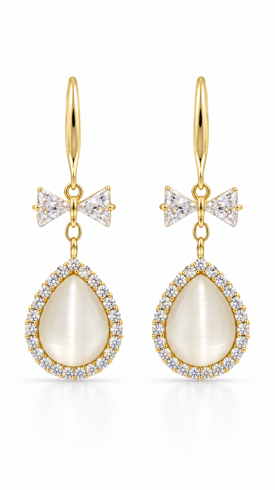 Gold Bow Earrings