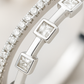 Stylish 925 Silver Dual Line Zircon Ring for Women – Elegant Geometric Finger Ring for Party & Daily Wear