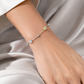 Iridescent Cube & Bead Bracelet