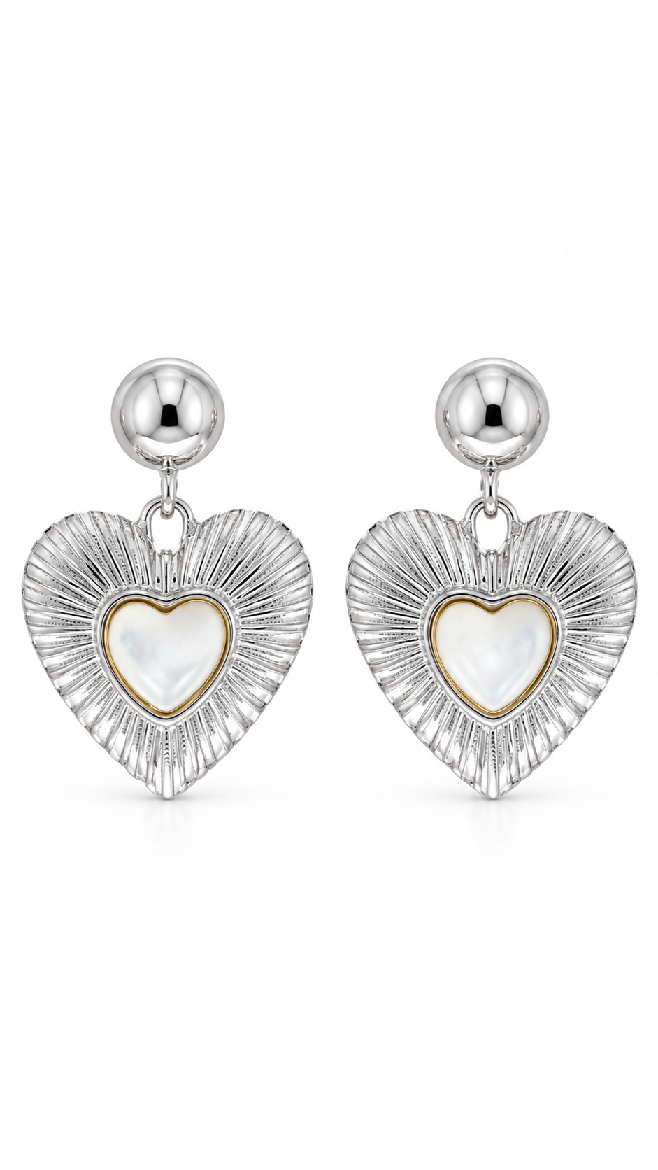 Silver Heart Earrings