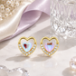 Iridescent Heart Earrings