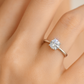 Classic 925 Silver Solitaire Zircon Ring for Women – Elegant Engagement & Everyday Wear Finger Ring