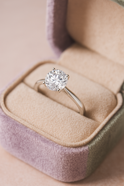 Classic 925 Silver Solitaire Zircon Ring for Women – Elegant Engagement & Everyday Wear Finger Ring