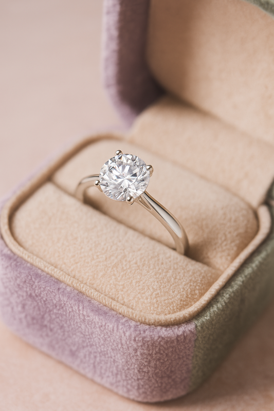 Classic 925 Silver Solitaire Zircon Ring for Women – Elegant Engagement & Everyday Wear Finger Ring