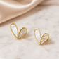 Gold Pearl Earrings