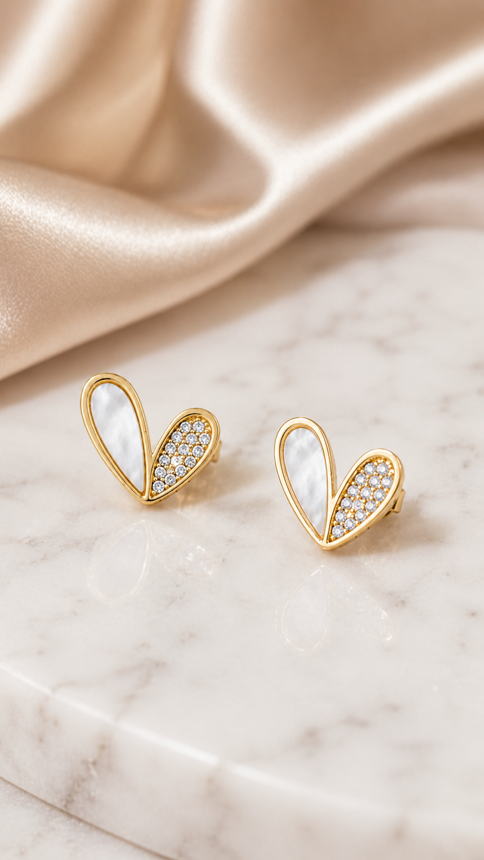 Gold Pearl Earrings