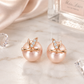 Rose Gold Pearl Earrings