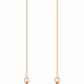 Rose-Gold Long Chain Earrings