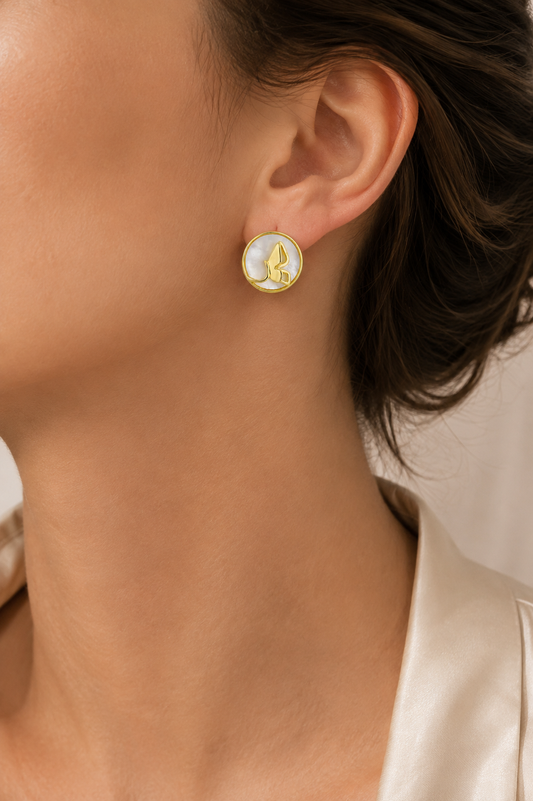Butterfly Pearl Earrings
