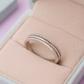 Elegant 925 Silver Double Line Zircon Band Ring for Women – Classic Everyday & Party Wear Finger Ring