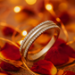 Elegant 925 Silver Double Line Zircon Band Ring for Women – Classic Everyday & Party Wear Finger Ring