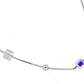 925 Silver Cube Crystal Pendant Necklace for Women – Stylish Iridescent Shine Chain