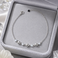 Silver Triple Bead Station Bracelet