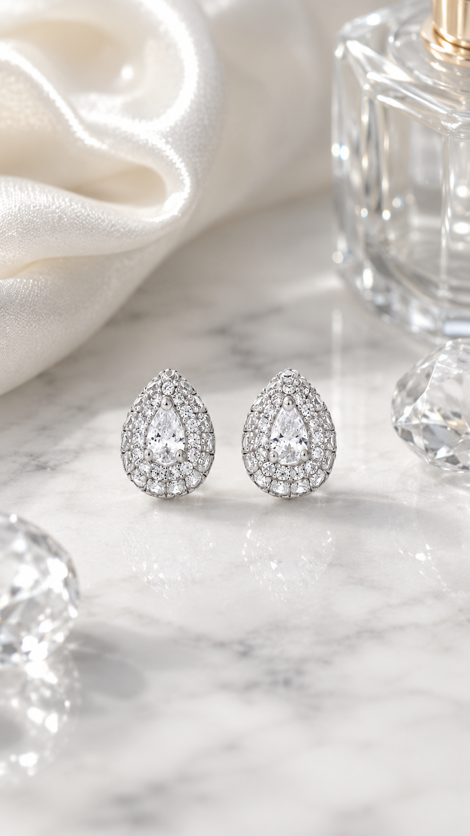 Pear-Cut Earrings