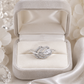 Pear-Cut CZ Swirl Pavé Ring