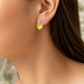 Yellow Heart Earrings
