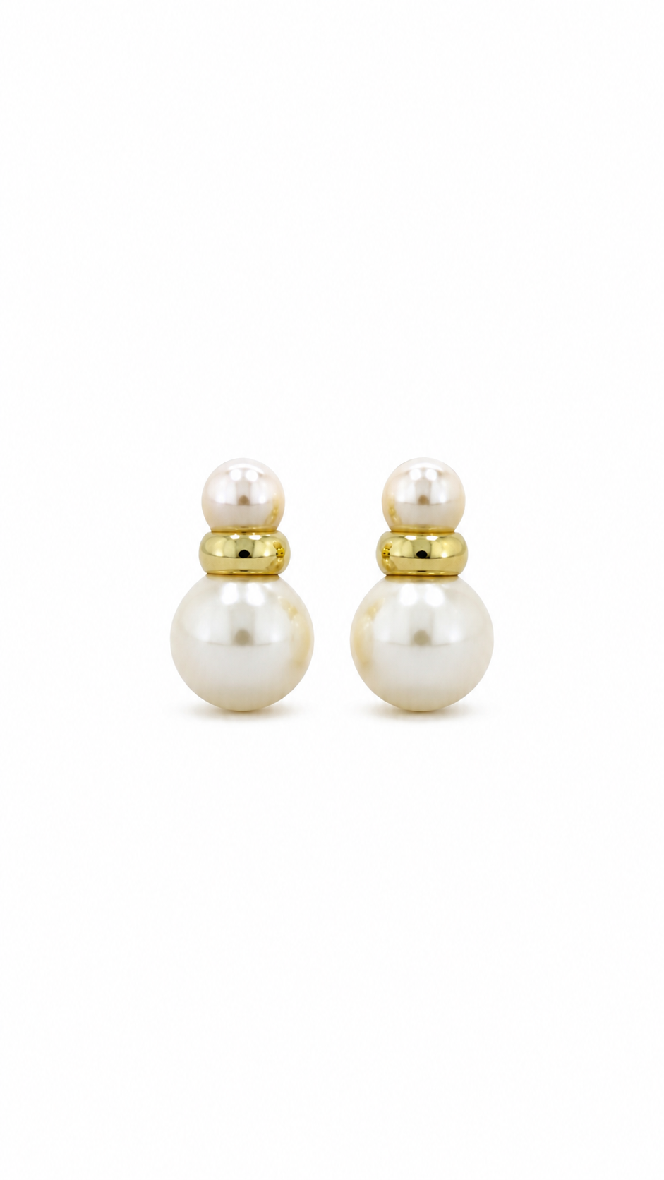 Double Pearl Earrings