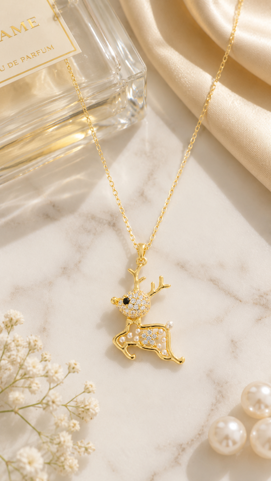 Luxury Deer Crystal Pendant