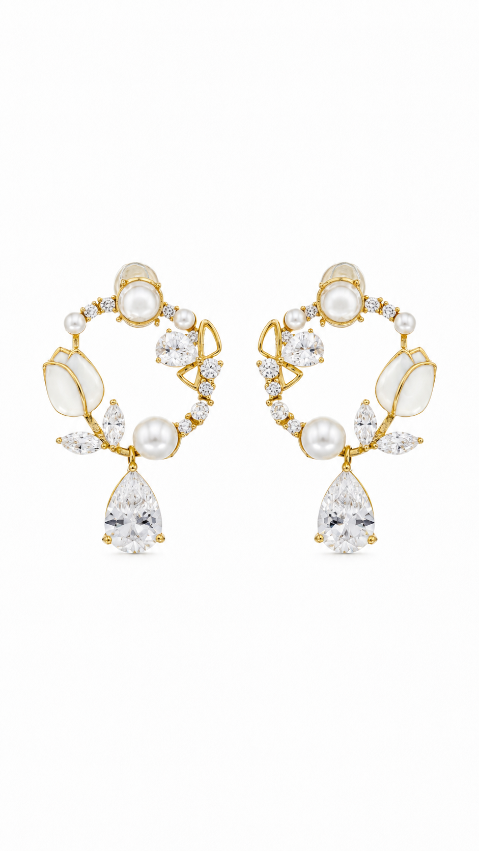 Pearl Wreath Earrings