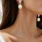 Oval Pearl Earrings